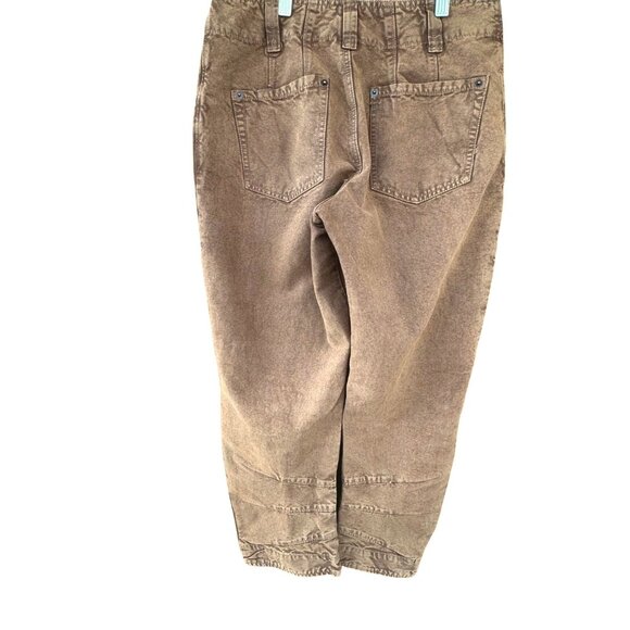 Free People We The Free Womens Olive Brown Utility Cargo Pants Size 6 Cotton Ble - Picture 9 of 12